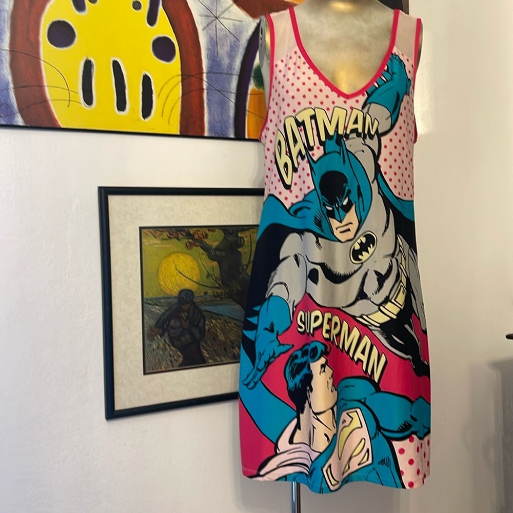 Batman Superman sleeveless dress L